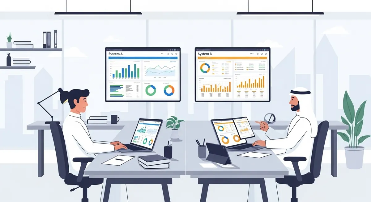 دفترة أم ERP مرن؟ معايير الاختيار لنمو الأعمال