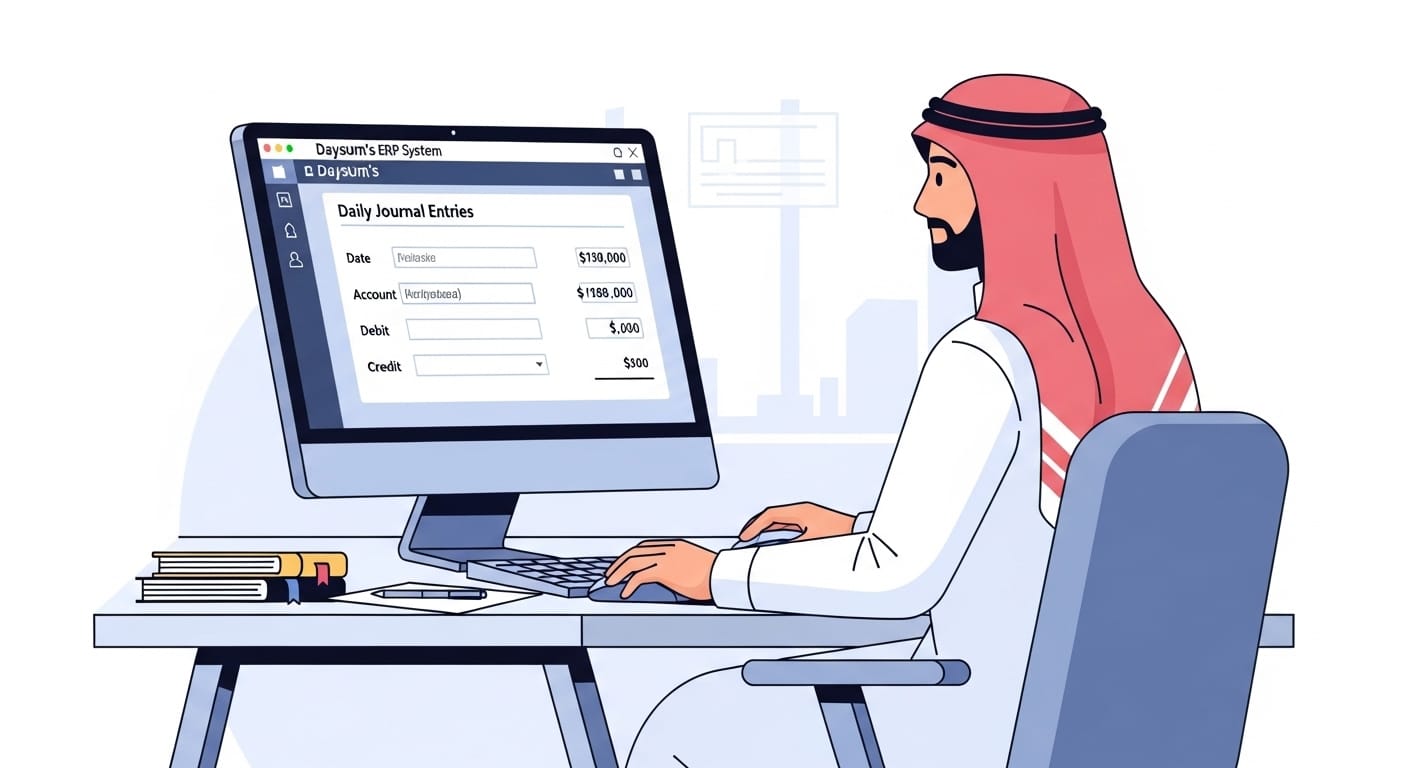 برنامج محاسبي ERP متكامل لتحكم كامل في قيد اليومية مع ديسم