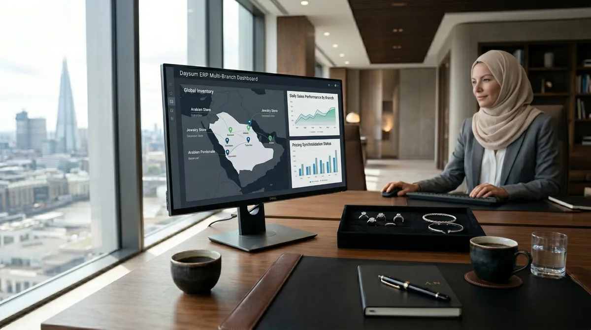 كيف تدير فروع المجوهرات المتعددة من شاشة واحدة؟