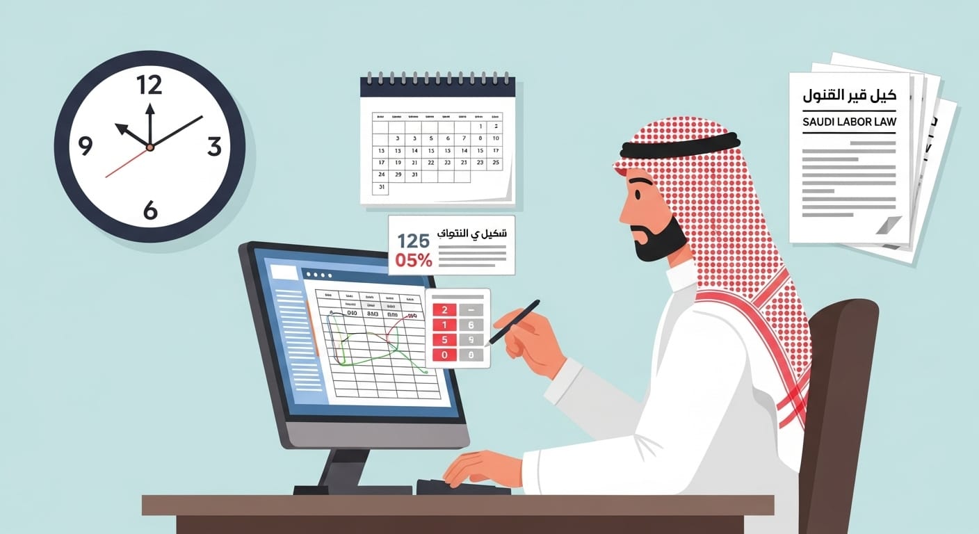 حساب العمل الإضافي في السعودية: ما الذي يجب التحقق منه في النظام؟
